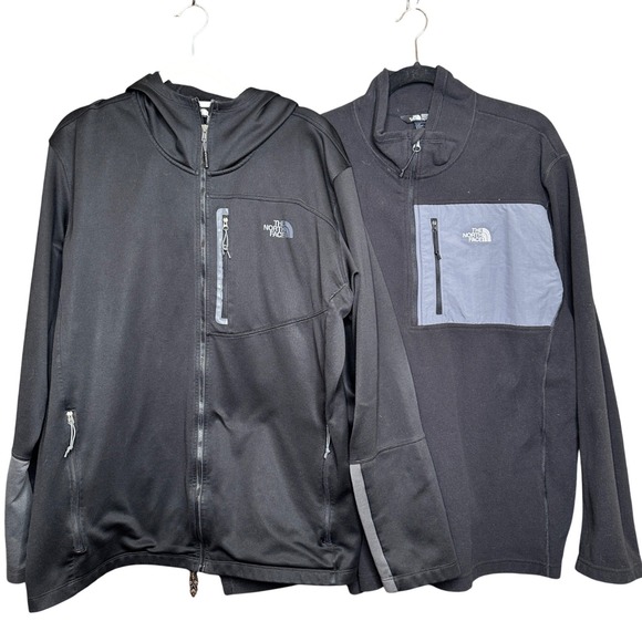 The North Face Other - The North Face 2pc Lightweight Fleece Fall Outerwear Mens XXL Black Zip Pullover